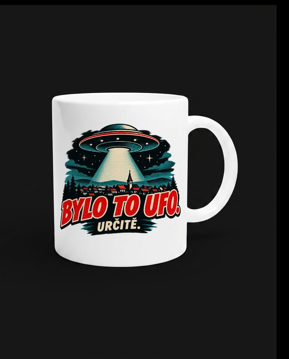 Hrnek Bylo to UFO — Hrnek s UFO designem | DOPESTORE