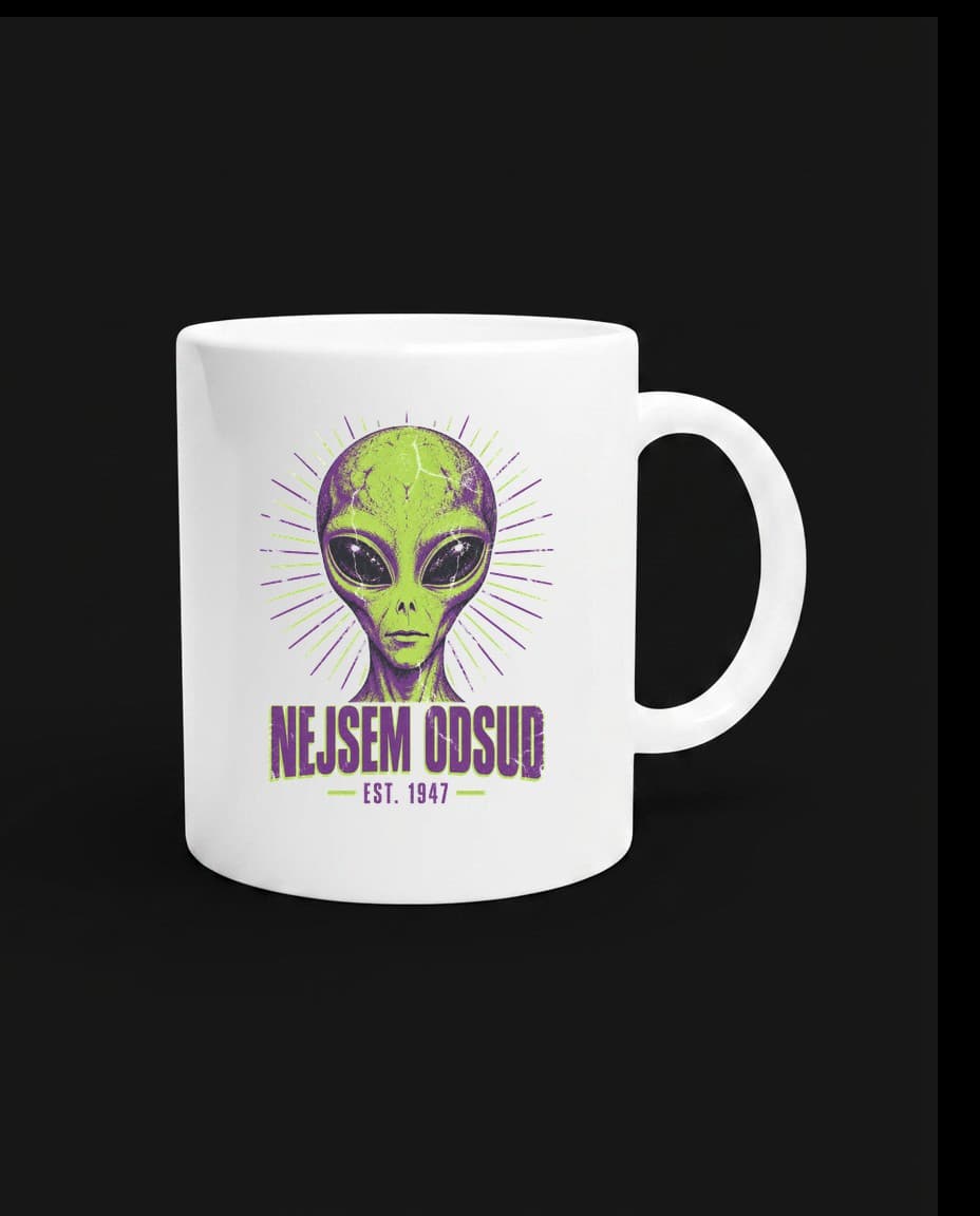Hrnek Nejsem odsud — Hrnek s UFO designem | DOPESTORE