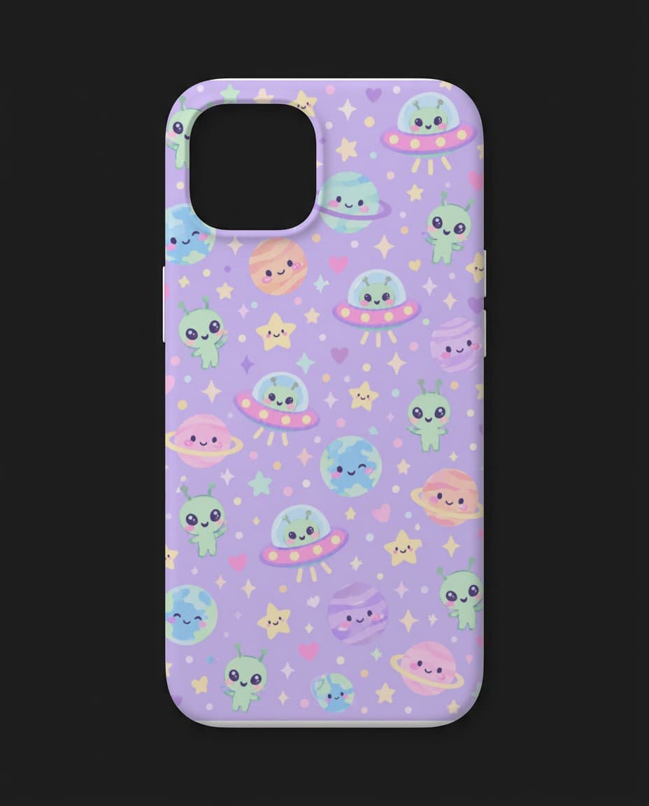 Kryt Kawaii Alien — Kryt na telefon s UFO designem | DOPESTORE