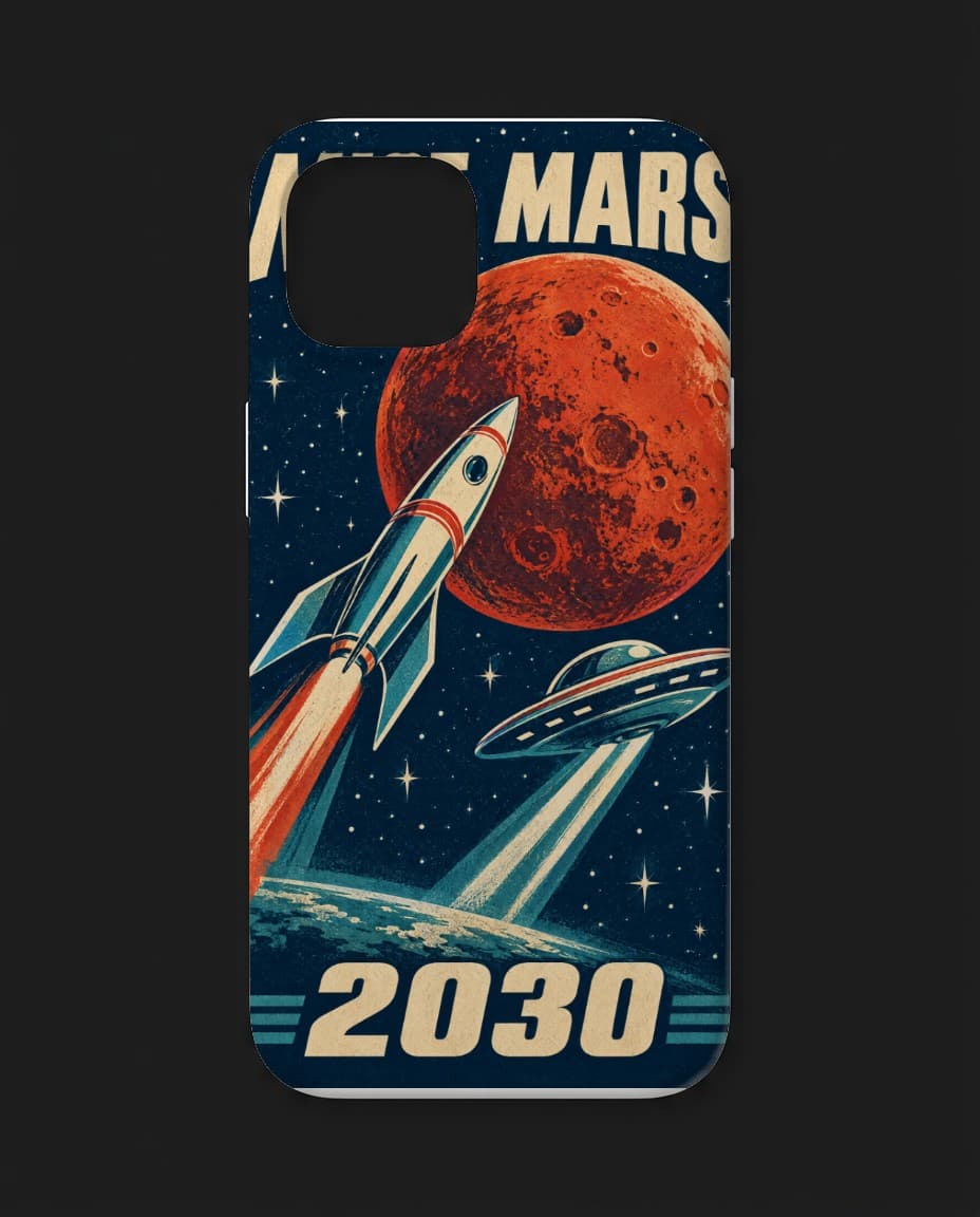 Kryt Mise Mars 2030 — Kryt na telefon s UFO designem | DOPESTORE
