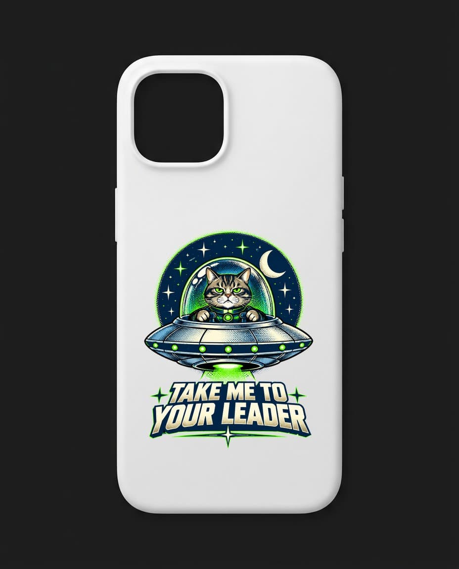 Kryt Take Me To Your Leader — Kryt na telefon s UFO designem | DOPESTORE