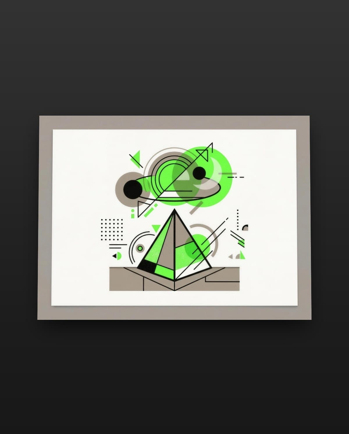 Bauhaus kontakt — Obraz s UFO designem | DOPESTORE