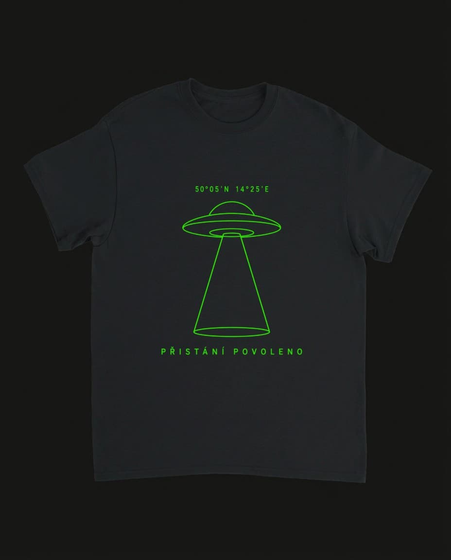 Přistání povoleno — Triko s UFO designem | DOPESTORE