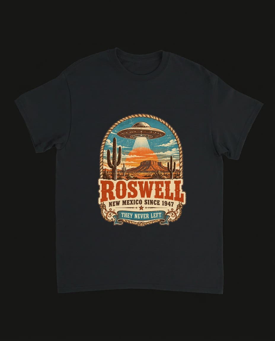 Roswell 1947 — Triko s UFO designem | DOPESTORE