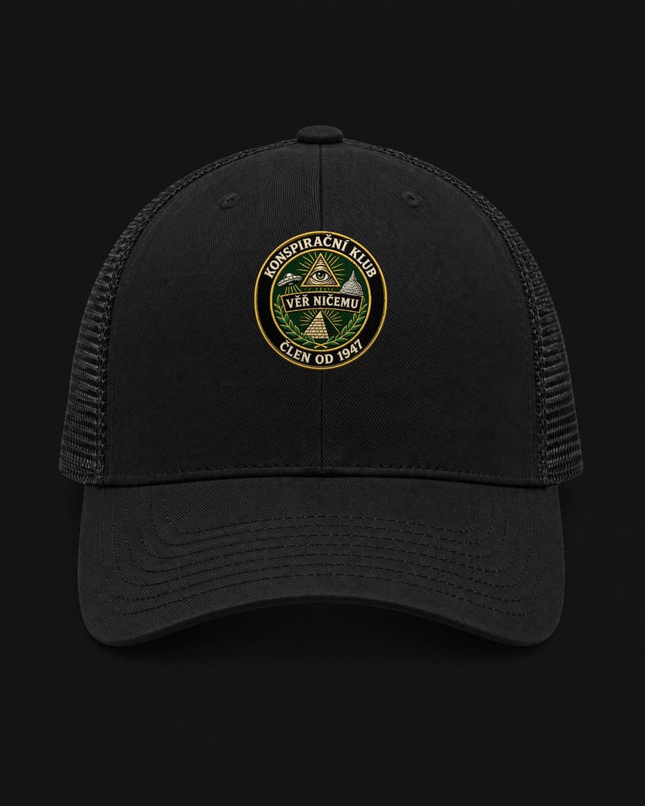 Kšiltovka Konspirační klub — Kšiltovka s UFO designem | DOPESTORE