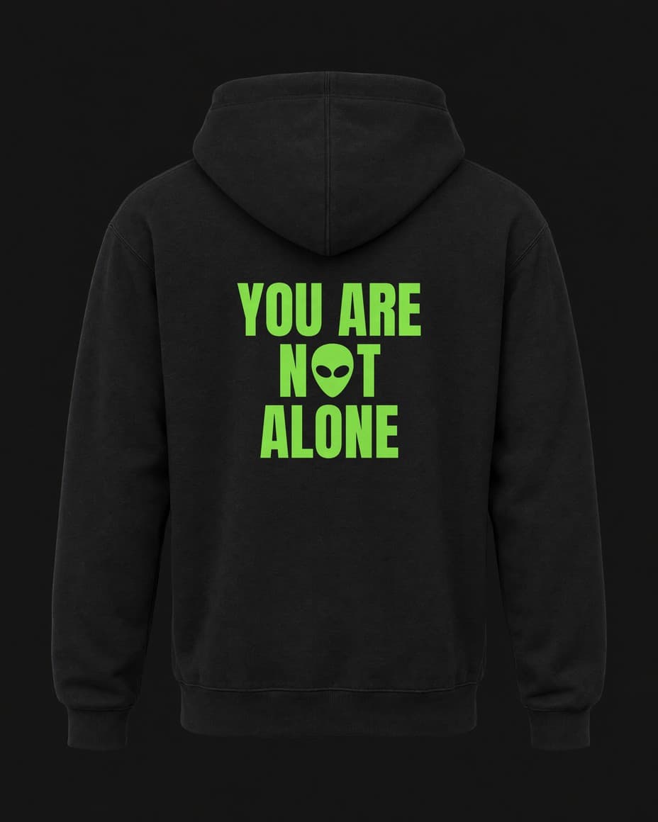 Mikina You Are Not Alone — Mikina s UFO designem | DOPESTORE