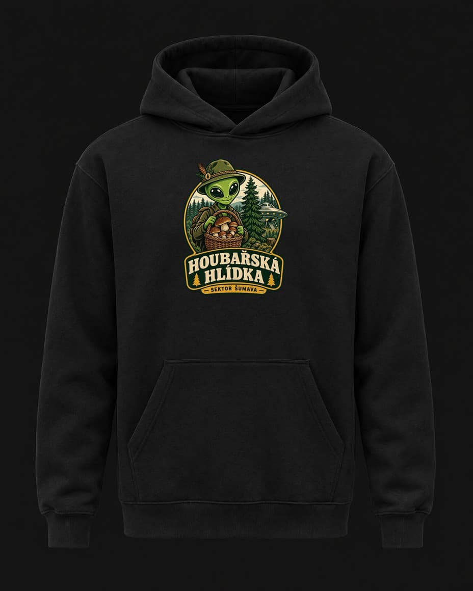 Mikina Houbařská hlídka — Mikina s UFO designem | DOPESTORE