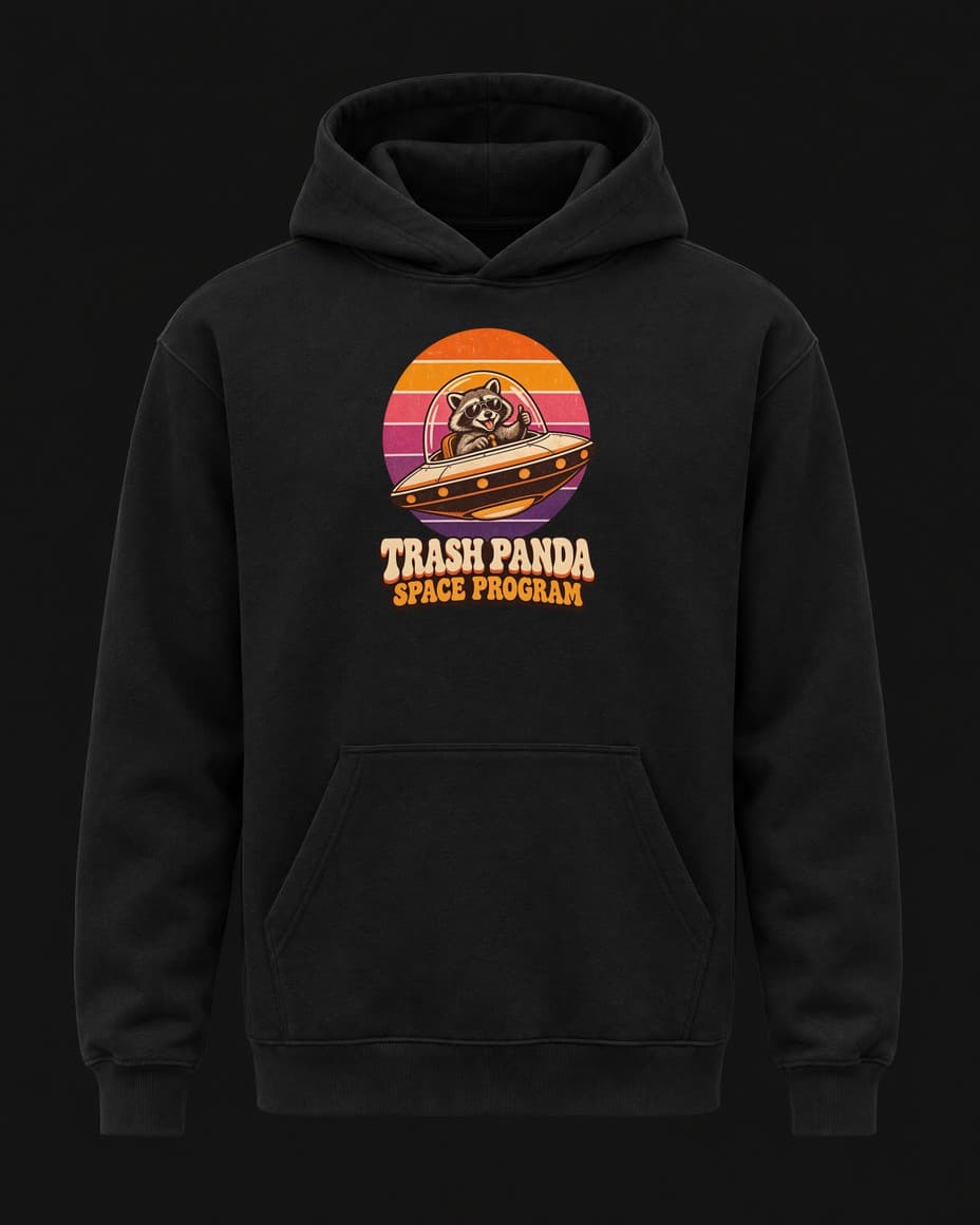 Mikina Trash Panda Space Program — Mikina s UFO designem | DOPESTORE