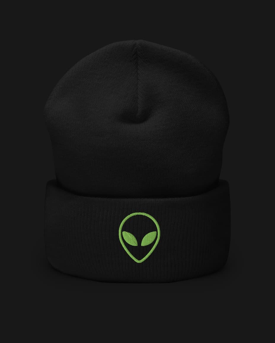Vyšívaný kulich Alien — Doplněk s UFO designem | DOPESTORE