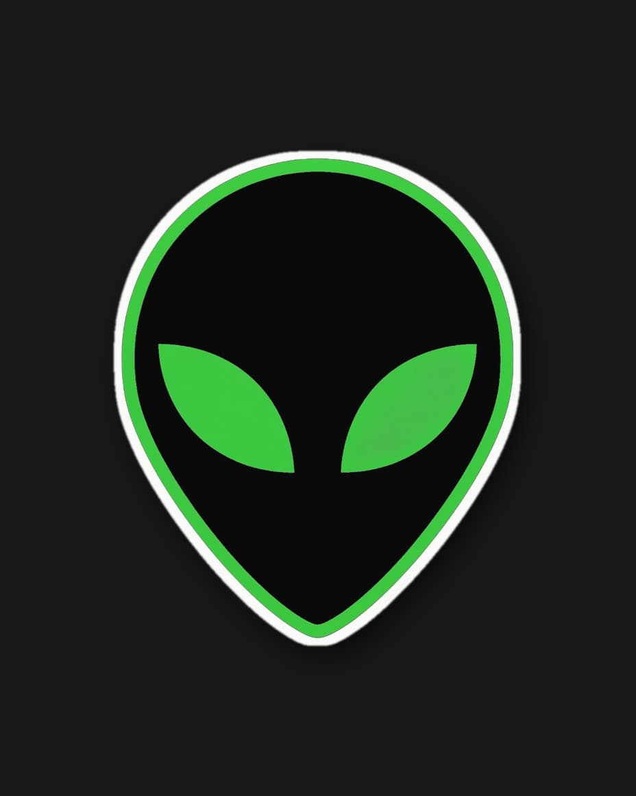 Samolepka Alien — Doplněk s UFO designem | DOPESTORE