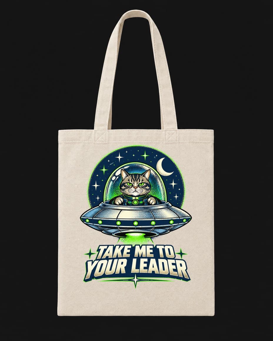 Taška Take Me To Your Leader — Taška s UFO designem | DOPESTORE