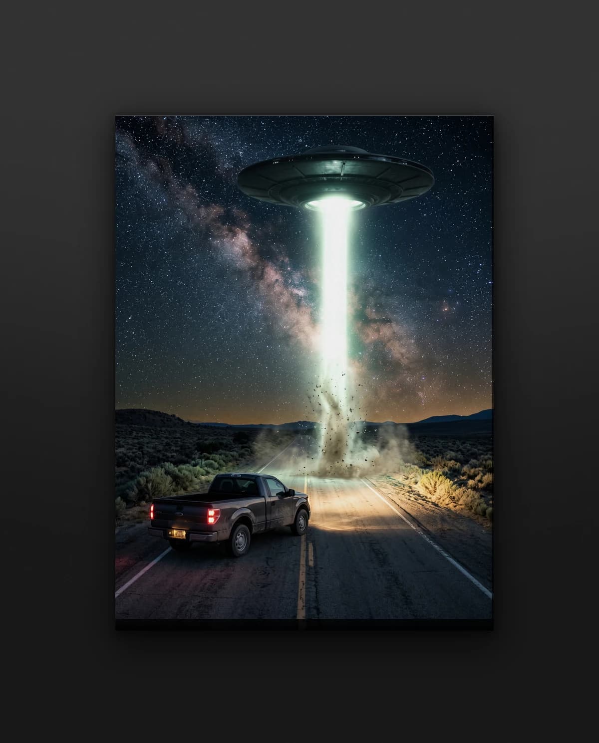 Únos na Route 66 — Obraz s UFO designem | DOPESTORE