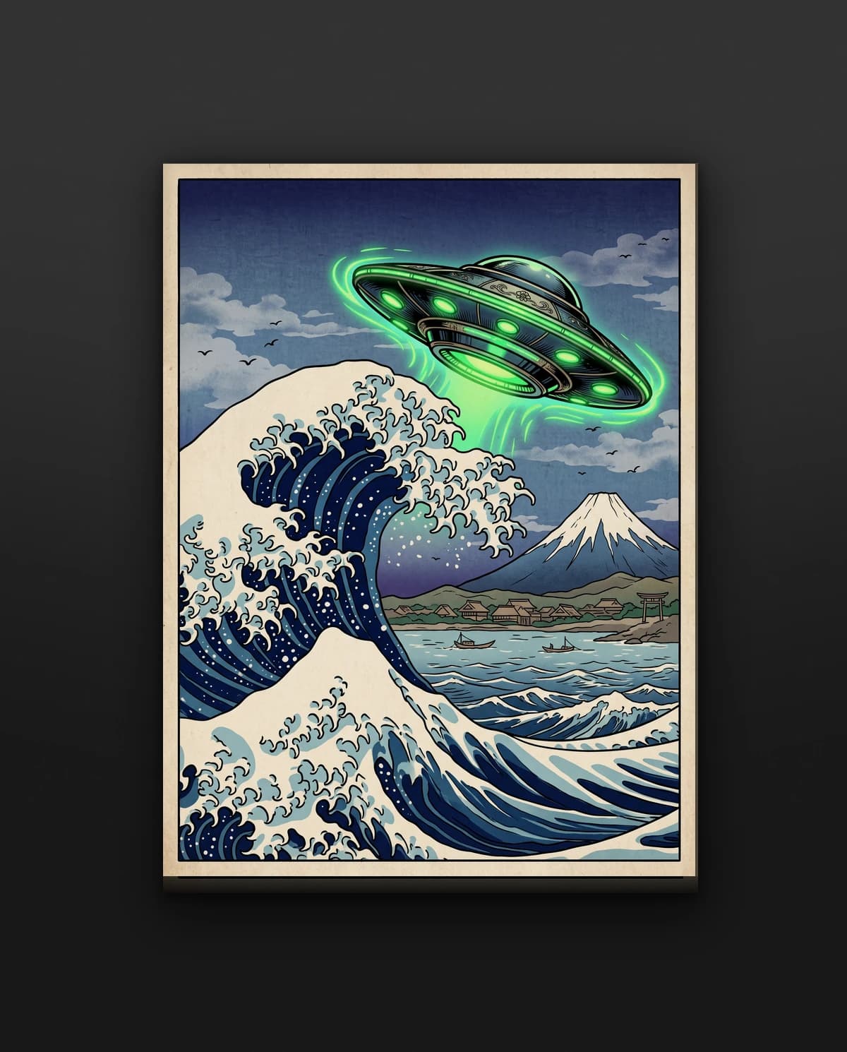Velká vlna UFO — Obraz s UFO designem | DOPESTORE